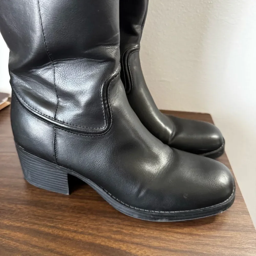 Marc Fisher Black Over the Knee Boots
